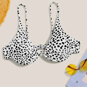 Shein Dalmatian print underwire bikini